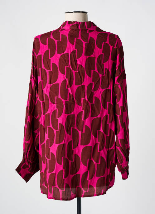 Cămașă imprimeu fantezie mâneci lungi roz HOD femme