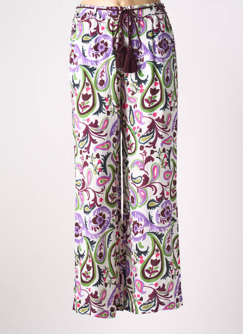 Pantalon larg alb STELLA FOREST femeie