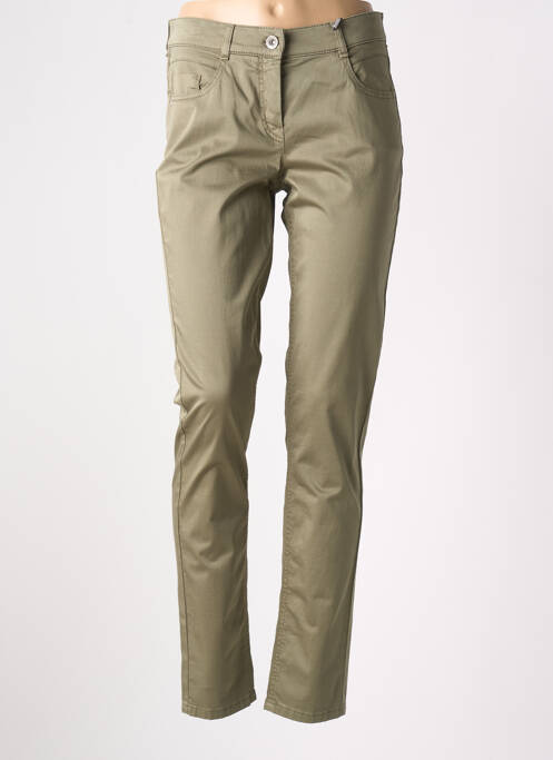 Pantalon slim verde GARDEUR femeie