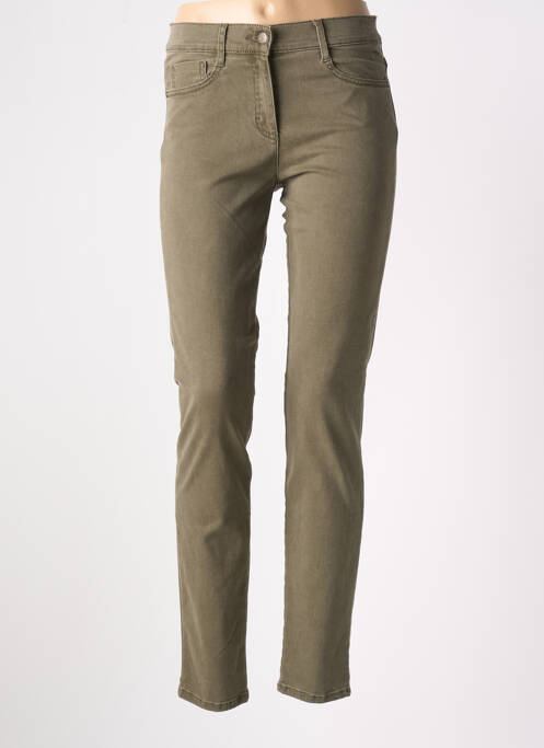 Pantalon slim verde BRAX femeie
