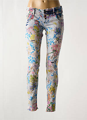 Blugi cu croială slim albastru SEXY WOMAN femeie