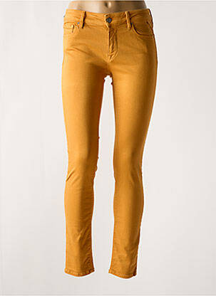 Blugi cu croială slim portocaliu REPLAY femeie