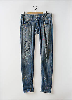 Blugi cu croială slim albastru SEXY WOMAN femeie