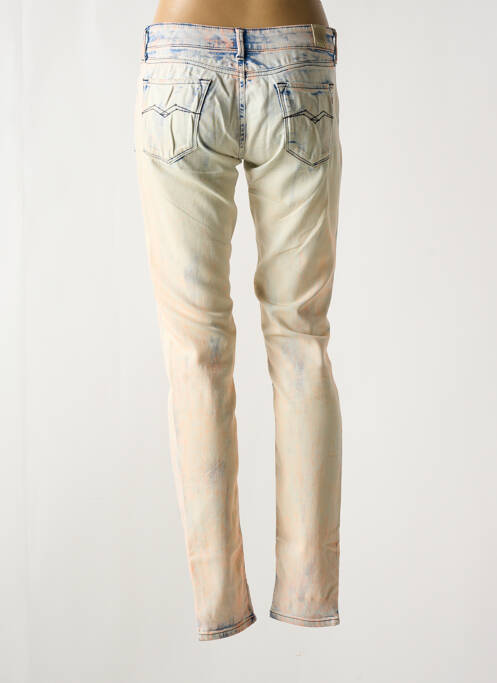 Blugi cu croială slim albastru REPLAY femeie