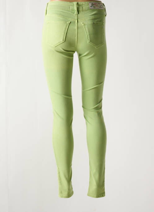 Blugi cu croială slim verde REPLAY femeie