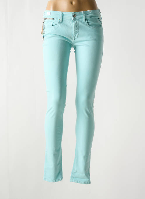 Blugi cu croială slim albastru REPLAY femeie
