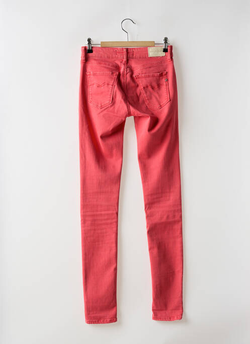 Blugi cu croială slim roșu REPLAY femeie