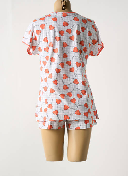 Pijamale scurte portocaliu REBELLE BY PASTUNETTE femeie