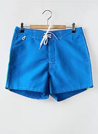 Șort de baie efect material satinat albastru deschis SUNDEK homme