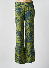 Pantalon drept țesătură crep mărime normală verde LUISA CERANO femme
