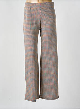 Pantalon drept talie elastică mărime normală maro ESCORPION femeie