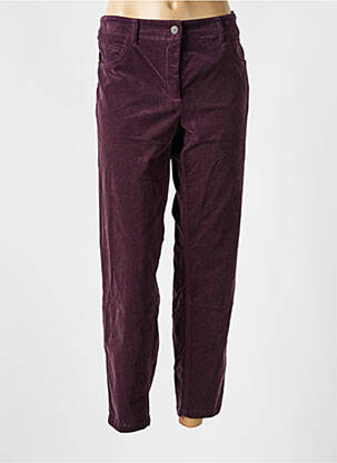 Pantalon drept elasticitate mărime normală violet LUISA CERANO femeie