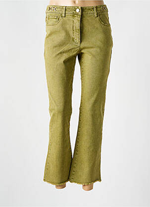Pantalon evazat verde LUISA CERANO femeie