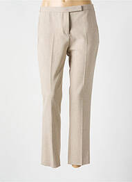 Pantalon chino închidere cu fermoar sub clapetă cu cârlig mărime normală bej GERARD DAREL femme