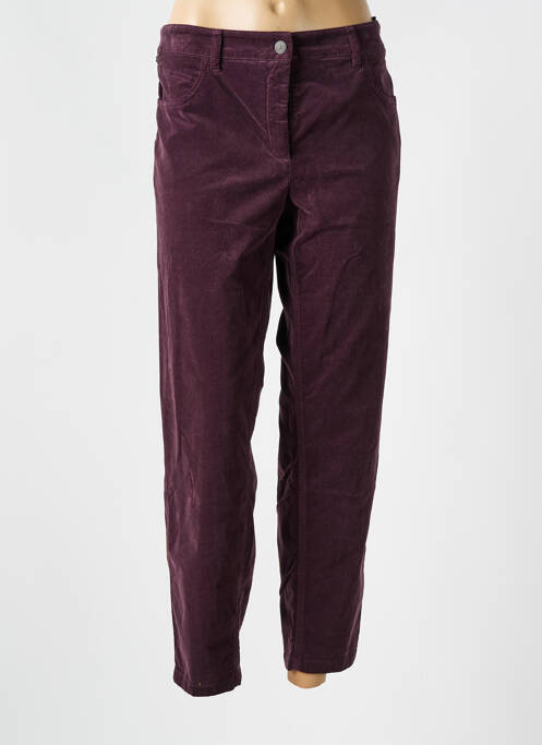 Pantalon drept violet LUISA CERANO femeie