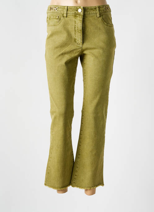 Pantalon evazat verde LUISA CERANO femeie