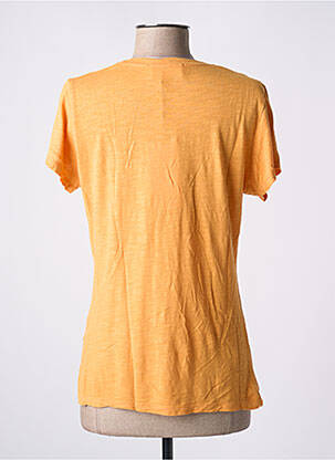 Tricou elasticitate mâneci scurte portocalie AMERICAN VINTAGE femeie