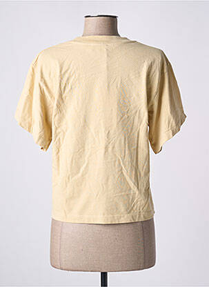 Tricou croială cambrată mâneci scurte bej AMERICAN VINTAGE femeie
