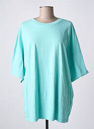 Tricou guler rotund mâneci scurte albastru AMERICAN VINTAGE femme