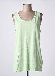 Maiou țesătură jersey fără mâneci verde AMERICAN VINTAGE femme