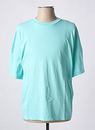 Tricou guler rotund mâneci scurte albastru AMERICAN VINTAGE femeie