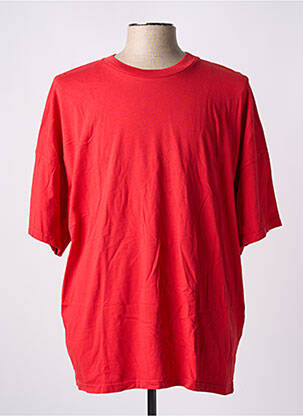 Tricou croială dreaptă mâneci scurte roșu AMERICAN VINTAGE femeie