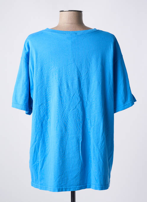 Tricou croială dreaptă mâneci scurte albastru AMERICAN VINTAGE femme