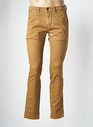 Pantalon chino elasticitate mărime normală maro LE TEMPS DES CERISES bărbat