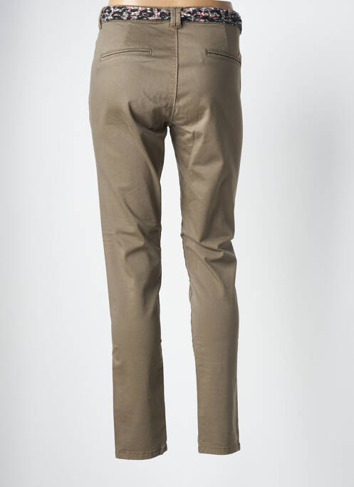 Pantalon chino verde LE TEMPS DES CERISES femeie