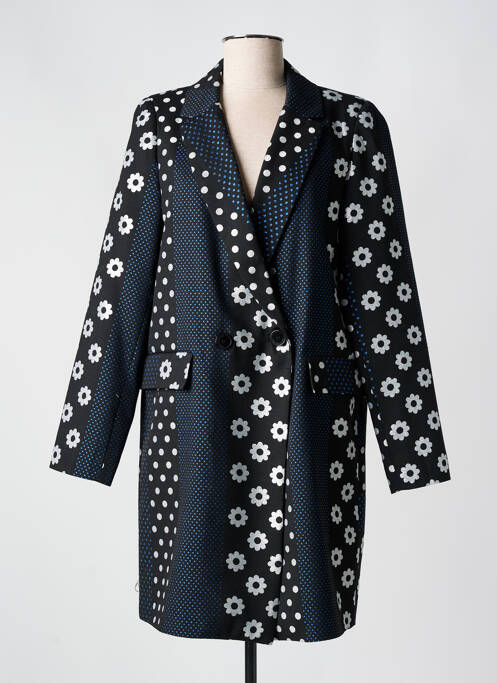 Palton lung negru HIPPOCAMPE femeie