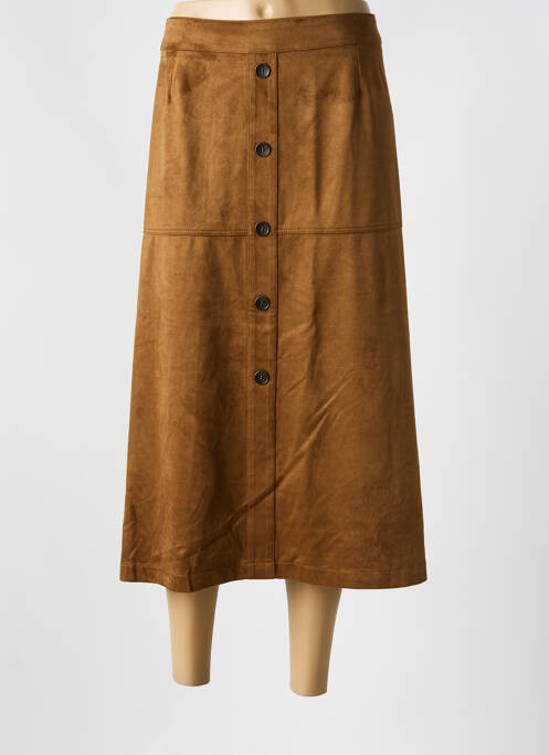 Fustă midi maro CHRISTINE LAURE femeie