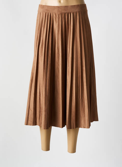 Fustă midi maro CHRISTINE LAURE femeie