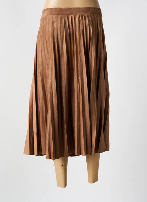 Fustă midi maro CHRISTINE LAURE femeie