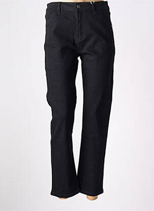 Pantalon 7/8 închidere cu fermoar sub clapetă cu nasturi negru ORAIJE femeie