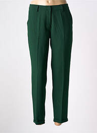 Pantalon 7/8 închidere cu fermoar sub clapetă cu nasturi verde PAKO LITTO femme