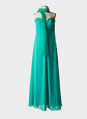 Rochie lungă verde FASHION NEW YORK femeie