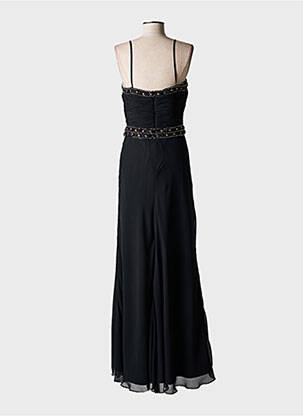 Rochie lungă croială evazată fără mâneci negru FASHION NEW YORK femeie