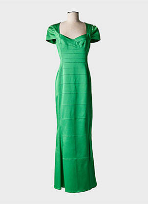 Rochie lungă mâneci scurte mâneci scurte verde SONJA KIEFER femeie
