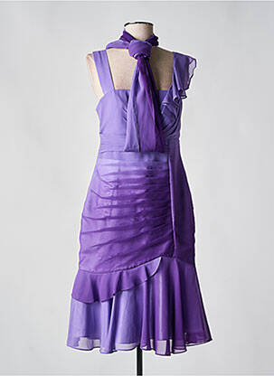 Rochie midi fără mâneci fără mâneci violet CREATIF PARIS femeie