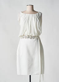 Rochie midi fără mâneci fără mâneci alb FASHION NEW YORK femeie