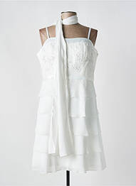 Rochie scurtă fără mâneci fără mâneci alb CREATIF PARIS femeie