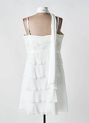 Rochie scurtă fără mâneci fără mâneci alb CREATIF PARIS femeie