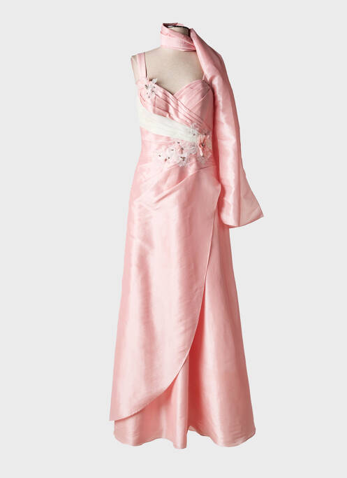 Rochie lungă roz CREATIF PARIS femeie