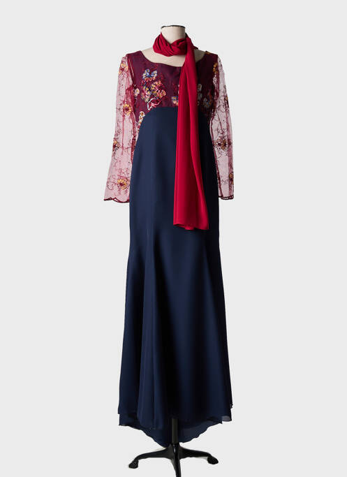 Rochie lungă albastru CEREMONIE femeie