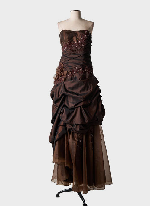 Rochie lungă maro MISS PARIS femeie