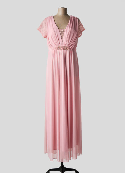 Rochie lungă roz NINA LOO femeie