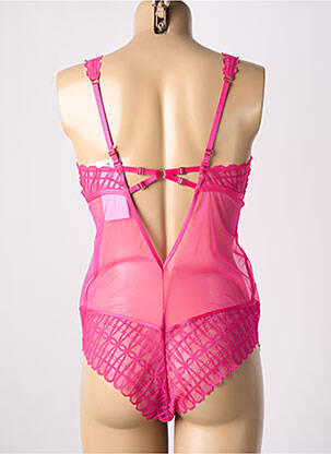 Body de lenjerie broderie roz MEY femeie