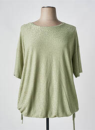 Top mâneci scurte mâneci scurte verde YESTA femme