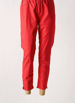 Pantalon 7/8 elasticitate mărime normală roșu CISO femeie