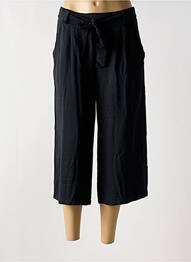 Pantalon trei sferturi croială dreaptă mărime normală negru COULEURS DU TEMPS femeie